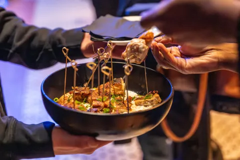 Creole shrimp skewers