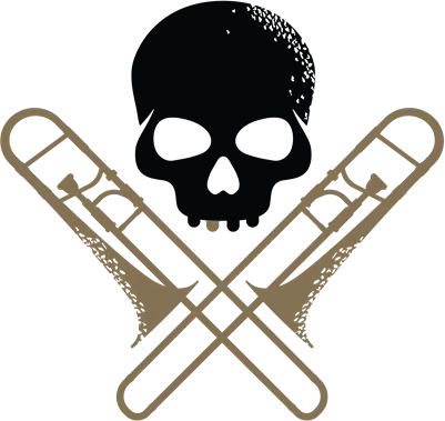 Skull and Crossed Trombones Logo